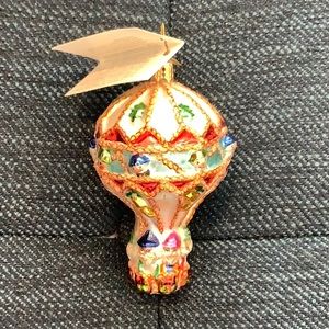 Very Rare Christopher Radko “Hot Air High Jinks” gem ornament.